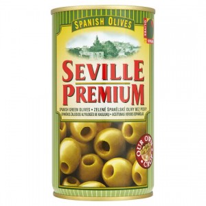 SEVILLE PREMIUM OLIVES GREEN PITTED SPAIN
